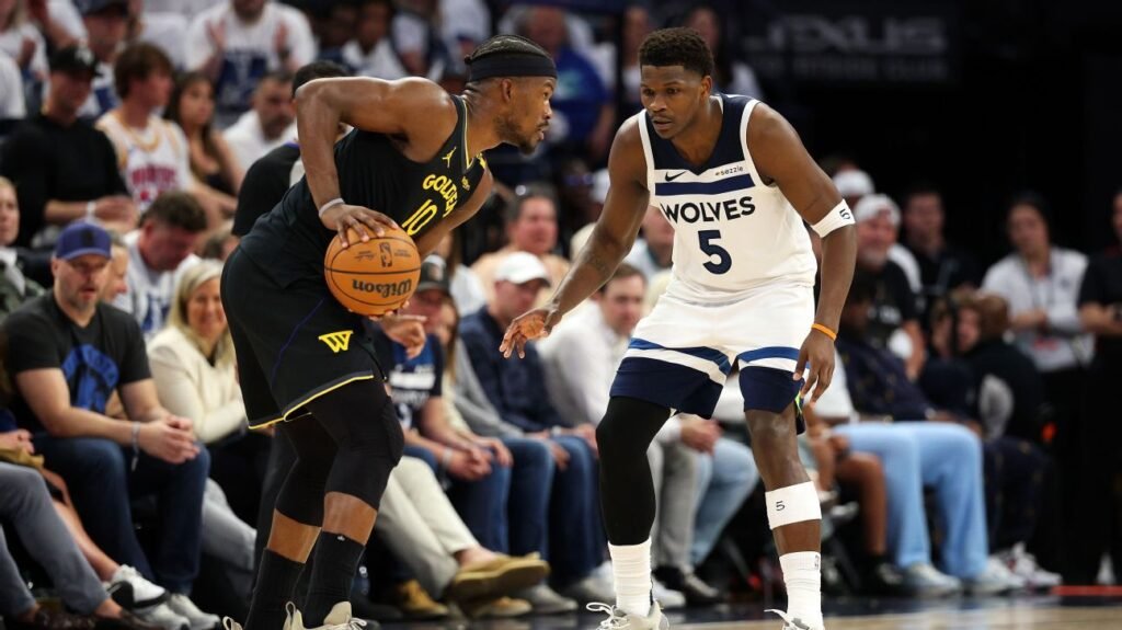 2025 NBA Playoffs: Live updates, highlights from Warriors-Wolves Game 2