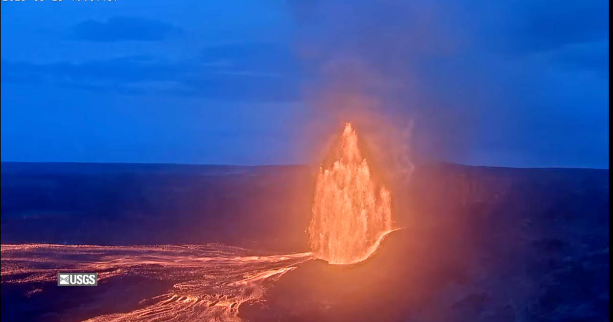 Hawaii’s Kilauea volcano shoots lava hundreds of feet into the air in latest eruption