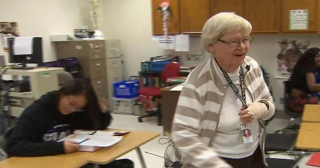 85-year-old teacher hasn’t missed a day in 26 years
