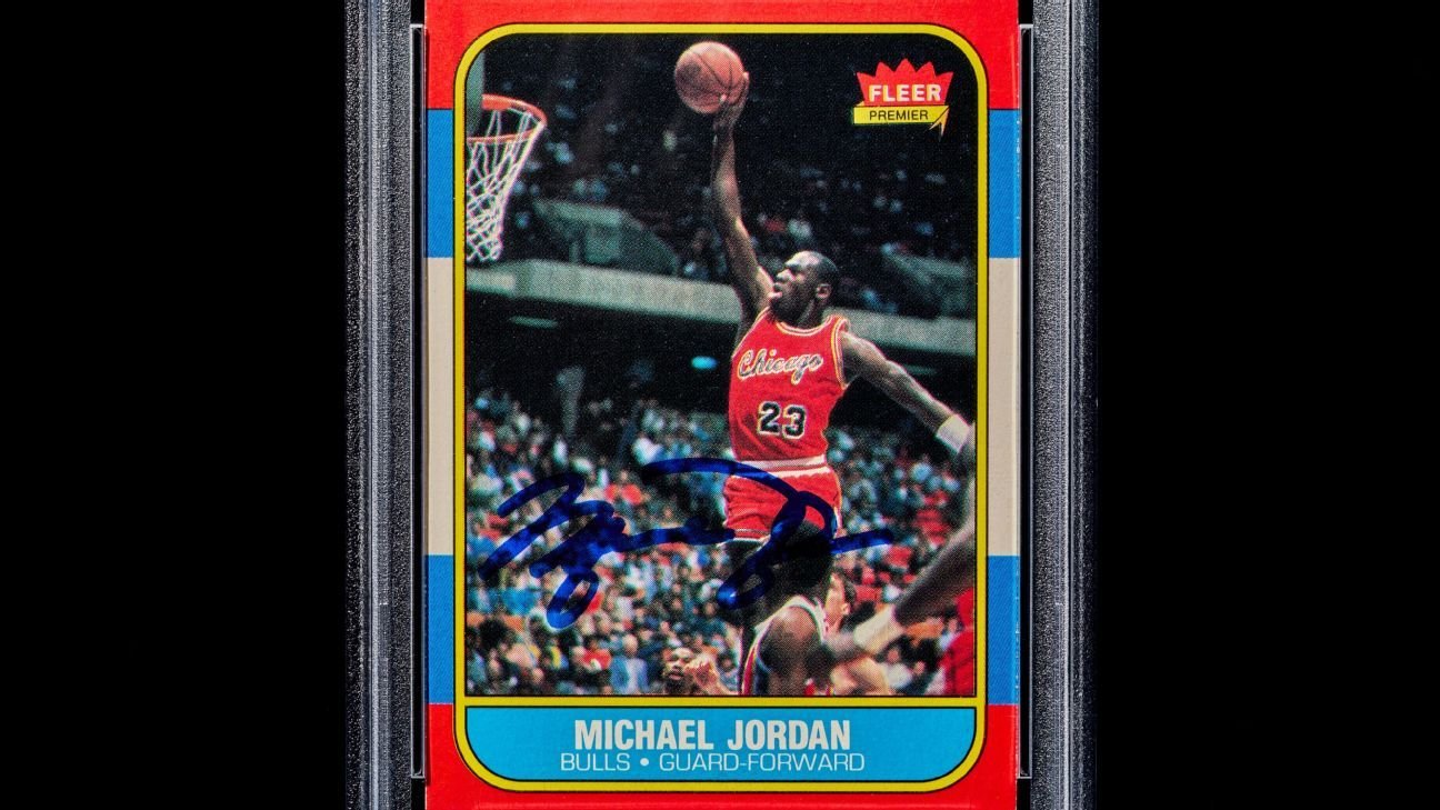 Autographed Jordan rookie card sells for .5M