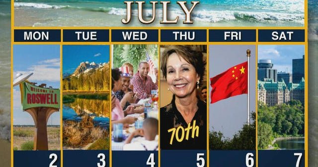 Calendar: Week of July 2