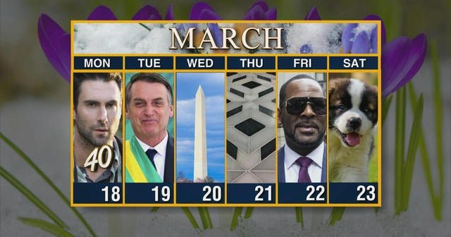 Calendar: Week of March 18
