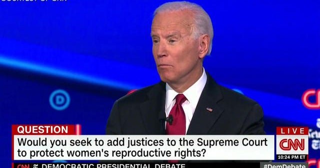Democratic presidential candidates asked if they would pack the Supreme Court