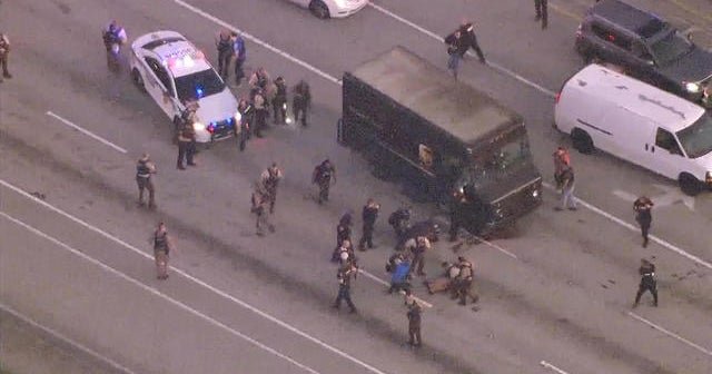 High-speed chase ends in gunfire