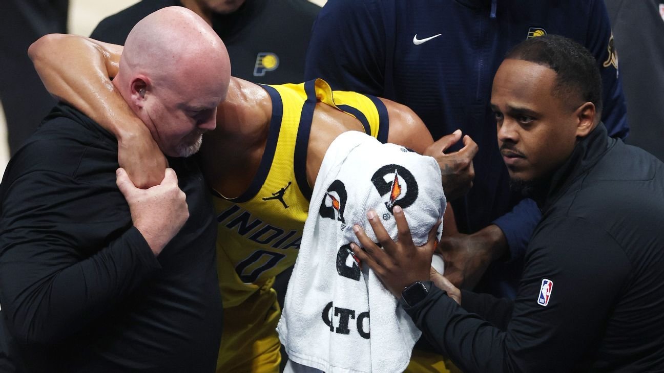 LeBron, Mahomes top reactions to Tyrese Haliburton’s Game 7 injury