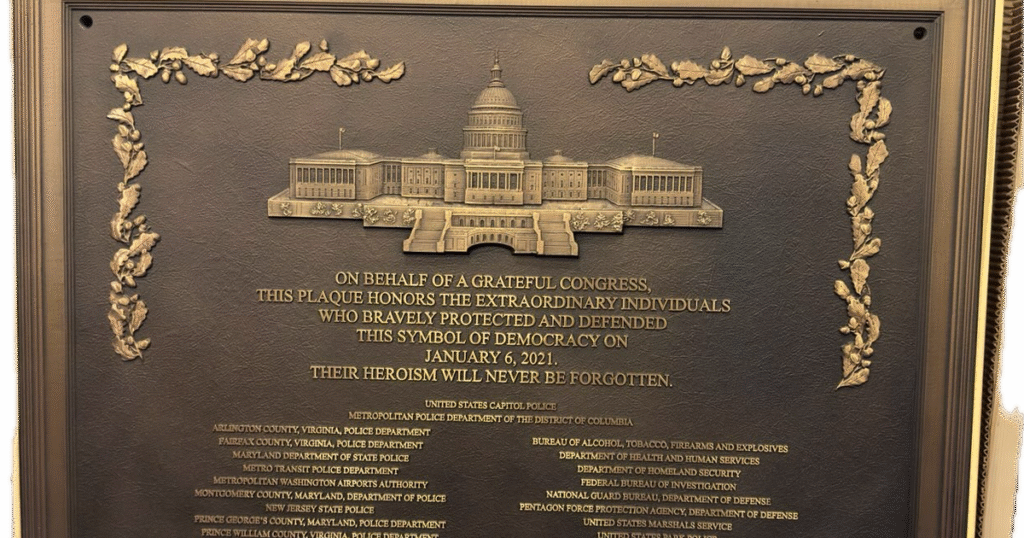 Police officers file civil lawsuit seeking court order to hang Jan. 6 plaque at U.S. Capitol