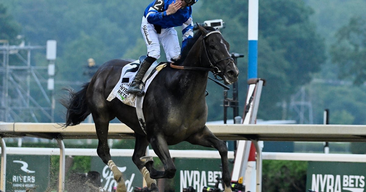 Sovereignty wins the 157th running of the Belmont Stakes
