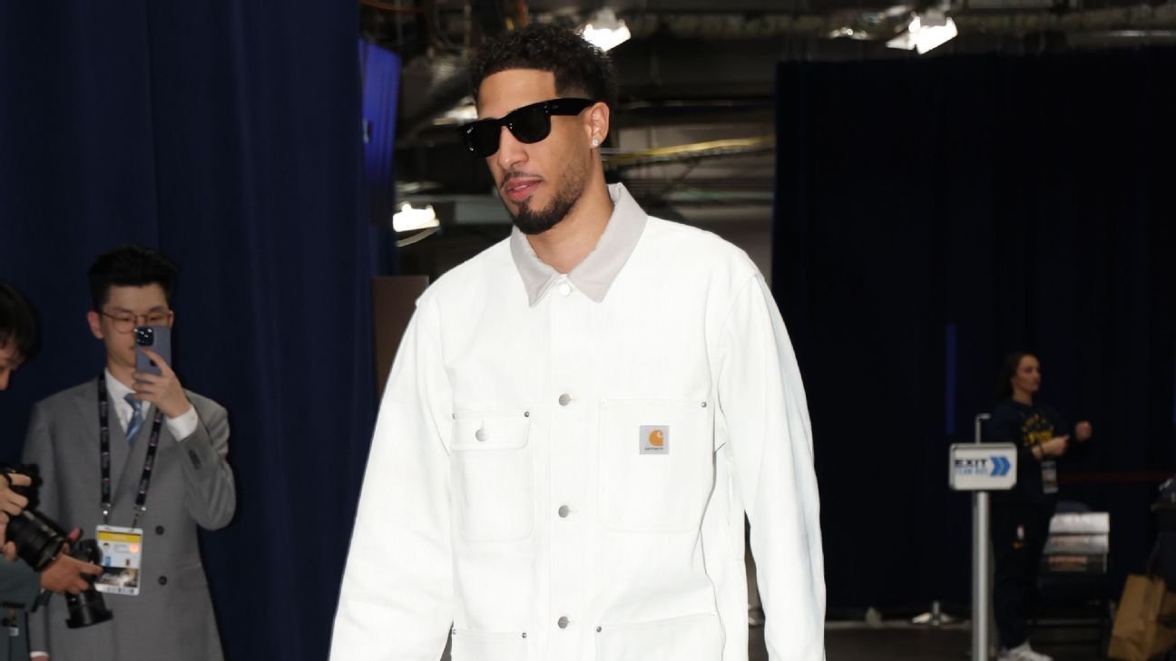 Tyrese Haliburton’s all-white button up leads stylish arrivals to Game 1 of the NBA Finals