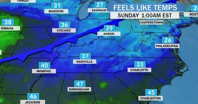 Winter chill impacts Midwest and New York with below normal temperatures